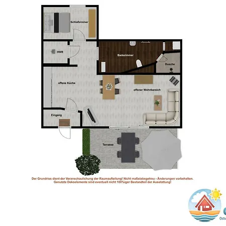 Apartment Haus Ostseeduene Whg 11
